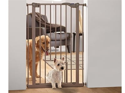 Savic Dog Barrier Safety Gate With Small Door Grey 74-84X107 Cm