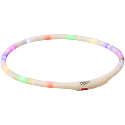 Trixie Light-Up Dog Collar Usb Silicone Rechargeable Multicolour