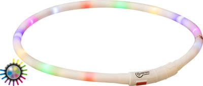 Trixie Light-Up Dog Collar Usb Silicone Rechargeable Multicolour