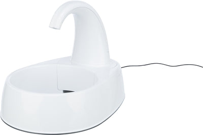 Trixie Drinking Fountain Curved Stream Plastic White 25X35X24.5 Cm 2,6 Ltr