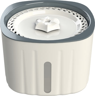 Trixie Drinking Fountain Flower Plastic White / Grey 18.5X18.5X13 Cm 2 Ltr