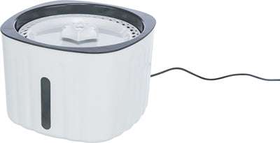 Trixie Drinking Fountain Flower Plastic White / Grey 18.5X18.5X13 Cm 2 Ltr