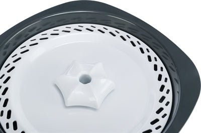Trixie Drinking Fountain Flower Plastic White / Grey 18.5X18.5X13 Cm 2 Ltr