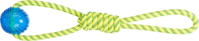 Trixie Aquatoy Rope Tug Toy Floating Polyester Yellow / Green 6X6X40 Cm