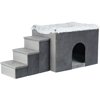 Trixie Dog Bed House Harvey With Stairs Grey / White