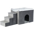 Trixie Dog Bed House Harvey With Stairs Grey / White