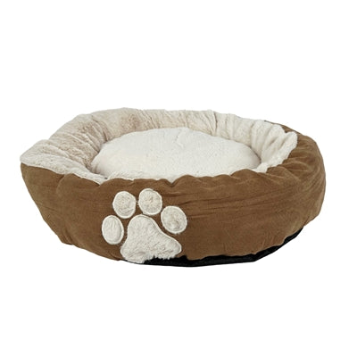 Hugs Oval Dog Bed Mocha Brown 61X61X13 Cm