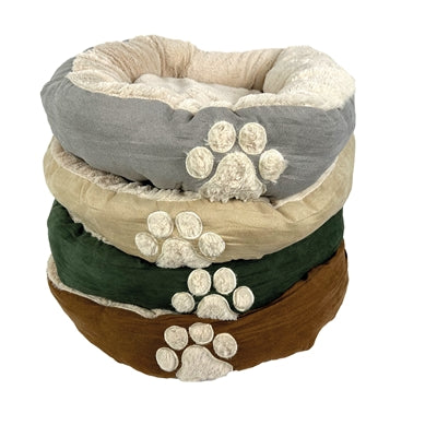 Hugs Oval Dog Bed Mocha Brown 61X61X13 Cm