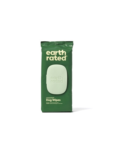 Earth Rated Dog Wipes Unscented Compostable 20,5X20,5 Cm 100 Pc