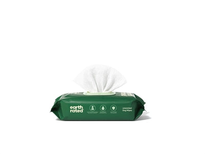 Earth Rated Dog Wipes Unscented Compostable 20,5X20,5 Cm 100 Pc