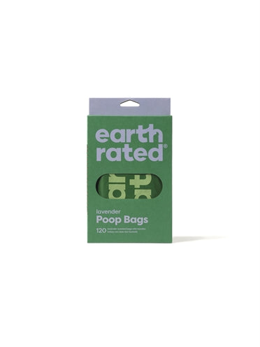 Earth Rated Poop Bags With Handles Lavender Recycled 120 Pc