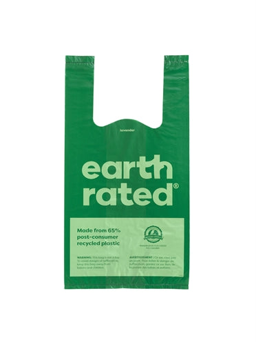 Earth Rated Poop Bags With Handles Lavender Recycled 120 Pc