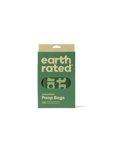 Earth Rated Poop Bags With Handles Unscented Recycled 120 Pc