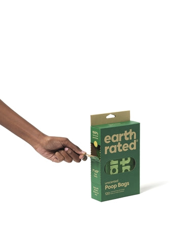 Earth Rated Poop Bags With Handles Unscented Recycled 120 Pc