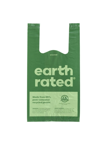 Earth Rated Poop Bags With Handles Unscented Recycled 120 Pc