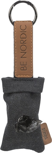 Trixie Be Nordic Poop Bag Holder With 20 Poop Bags Black With 20 Bags