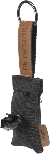 Trixie Be Nordic Poop Bag Holder With 20 Poop Bags Black With 20 Bags