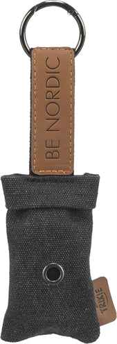 Trixie Be Nordic Poop Bag Holder With 20 Poop Bags Black With 20 Bags