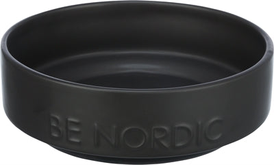 Trixie Be Nordic Dog Food Bowl Ceramic / Rubber Black