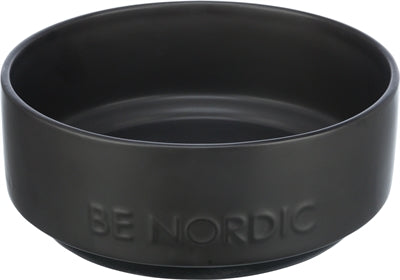 Trixie Be Nordic Dog Food Bowl Ceramic / Rubber Black