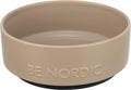 Trixie Be Nordic Dog Food Bowl Ceramic/ Rubber Taupe 18 Cm