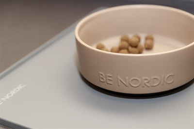 Trixie Be Nordic Dog Food Bowl Ceramic/ Rubber Taupe 18 Cm