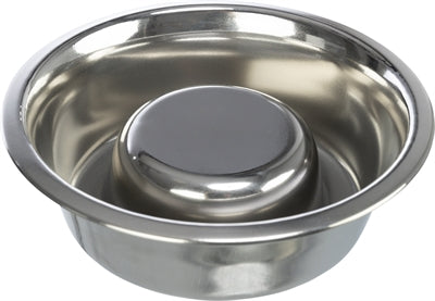 Trixie Dog Bowl Slow Feeding Stainless Steel