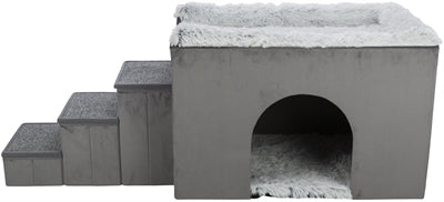 Trixie Dog Bed House Harvey With Stairs Grey / White