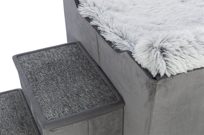 Trixie Dog Bed House Harvey With Stairs Grey / White