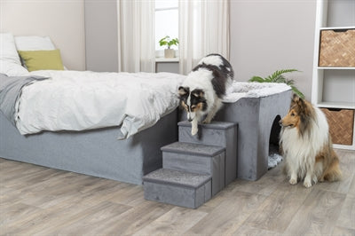 Trixie Dog Bed House Harvey With Stairs Grey / White