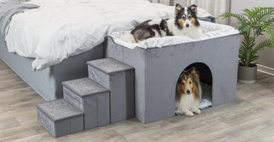 Trixie Dog Bed House Harvey With Stairs Grey / White