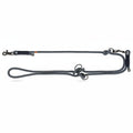 Trixie Soft Rope Dog Lead Adjustable Black / Grey