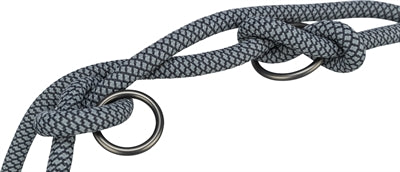 Trixie Soft Rope Dog Lead Adjustable Black / Grey