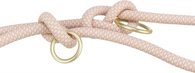 Trixie Soft Rope Dog Leash Adjustable Pink / Light Pink