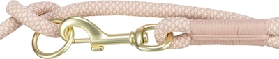 Trixie Soft Rope Dog Leash Adjustable Pink / Light Pink