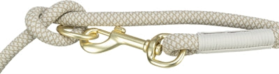 Trixie Soft Rope Adjustable Dog Lead Grey / Light Grey