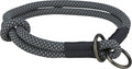 Trixie Dog Collar Soft Half-Slip Black / Grey