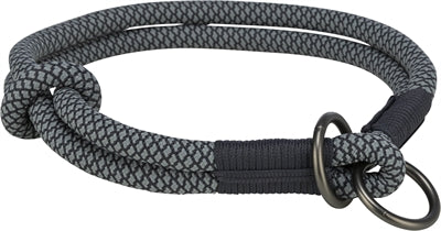 Trixie Dog Collar Soft Half-Slip Black / Grey