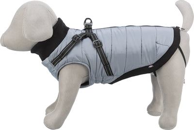 Trixie Dog Coat Pontis With Harness Grey