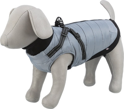 Trixie Dog Coat Pontis With Harness Grey