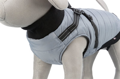 Trixie Dog Coat Pontis With Harness Grey