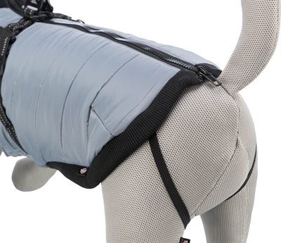 Trixie Dog Coat Pontis With Harness Grey