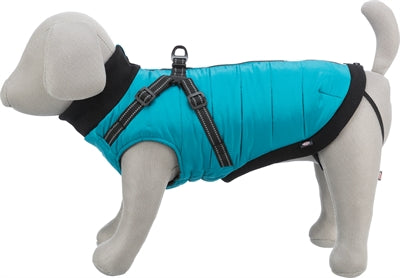 Trixie Dog Coat Pontis With Harness Aqua
