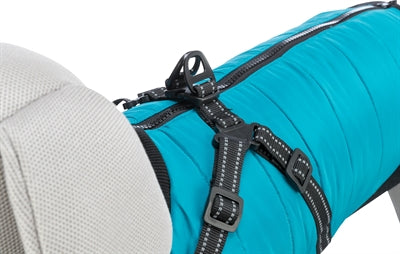 Trixie Dog Coat Pontis With Harness Aqua