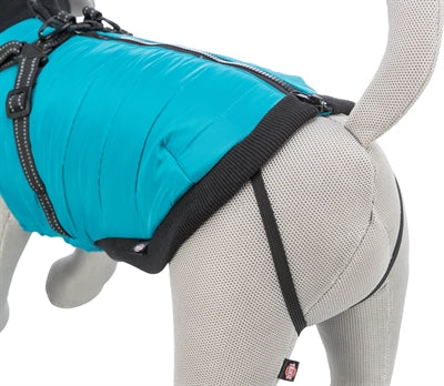Trixie Dog Coat Pontis With Harness Aqua