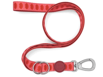 Morso Adjustable Dog Lead Recycled Lipstick Pink
