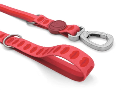Morso Adjustable Dog Lead Recycled Lipstick Pink