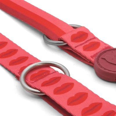 Morso Adjustable Dog Lead Recycled Lipstick Pink