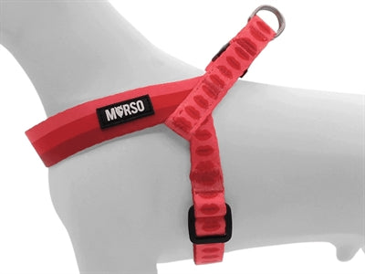 Morso Mini Dog Harness Adjustable Recycled Lipstick Pink