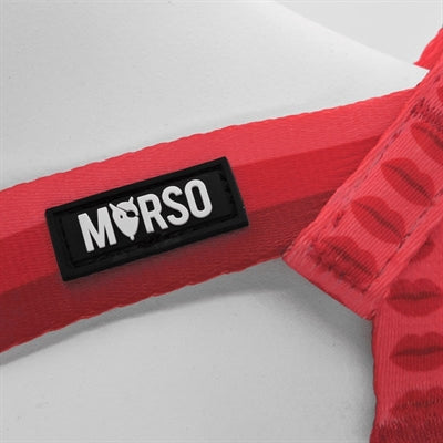 Morso Mini Dog Harness Adjustable Recycled Lipstick Pink